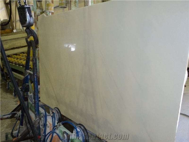 Sivec White Polished Slabs, Sivec White Marble Slabs