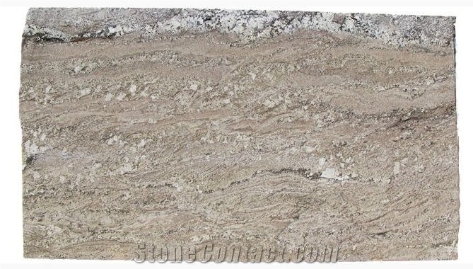 Juparana Taupe Granite Slabs, Brazil Grey Granite