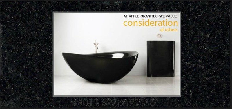 Absolute Black Granite Bath Tub