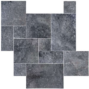 Blue Stone Marble Tumbled Pattern