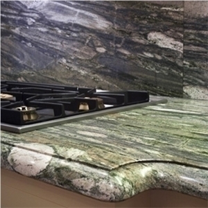 Vert Cascada Kitchen Top, Verde Marinace Green Granite Kitchen Top