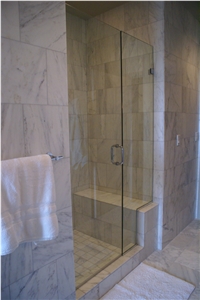 Marble Shower Wall, Bath Design, Royal Danby White Marble Bath Design