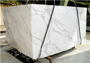 Statuario Marble Block, Italy White Marble