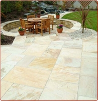 Fossil Sandstone Paving Tiles, Beige Sandstone Cobble, Pavers