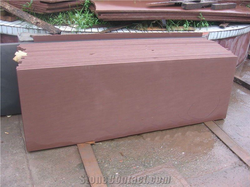 Purple Sandstone Tile/ Slab, China Pink Sandstone