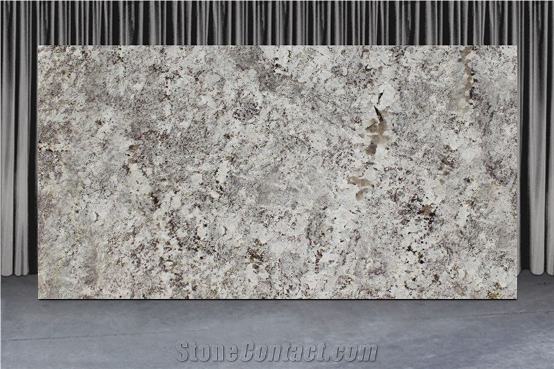 Alaska White Slabs, Ice Brown, Alaska White Granite Slabs
