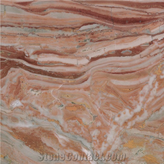 Arabescato Orobico Rosso Marble Slabs, Italy Red Marble