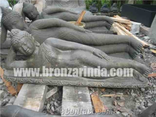 Lying Buddha, Lying Buddha Relax, Lying Buddha, Ly, Stone Carving Grey Sandstone Sculpture, Statue