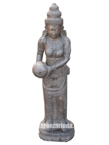 Standing Shiva, Standing Shiva Cakra, Standing Shi, Stone Carving Grey Sandstone Sculpture, Statue