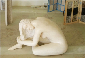 Relvinha Beige Limestone Sculpture
