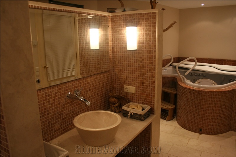 Marble Mosaic Bathroom Design