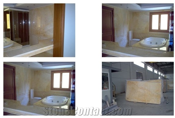 Helicon Golden Extra Slab and Tile, Heliconas Beige Marble Slabs