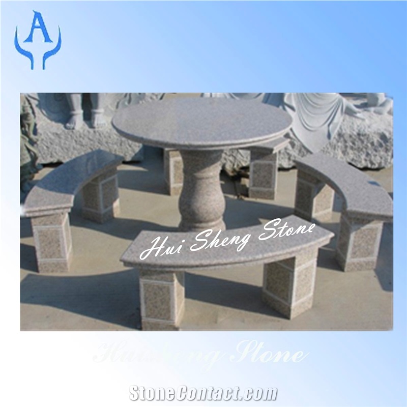 Grey Granite Bench&Table,Grey Granite