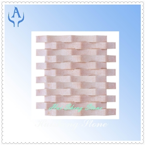 Marble Pink Stone Mosaic, Pink Marble