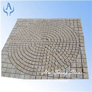 Yellow Pavers Cobble Stone, Yellow Granite
