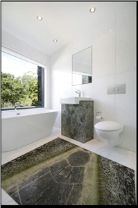 Connemara Green Marble Bath Design