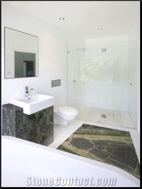 Connemara Green Marble Bath Design