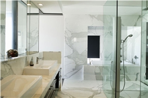 Statuario Venato Marble Bathroom Design, Statuario Venato White Marble Bathroom Design