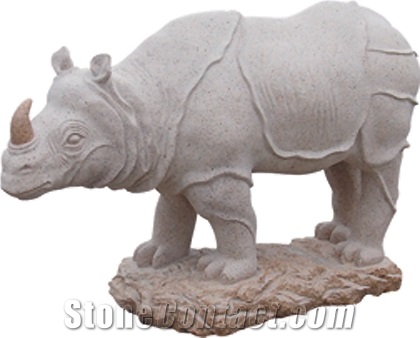 Granite Animal Sculpture,sculpture Of Rinoceros