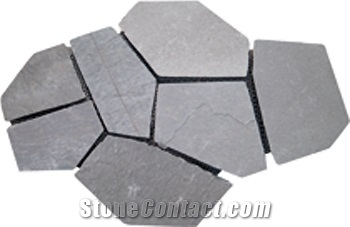 Grey Crazy Pattern Slate Pavers,grey Flagstone