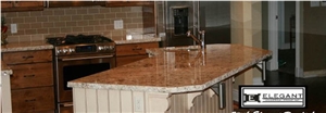 Granite 3cm Kitchen Countertops, Yellow Granite Kitchen Countertops