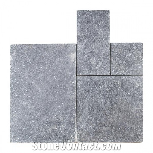 Antic Marble Grey Blue Tumbled Pattern, Nordic Grey Marble Tiles