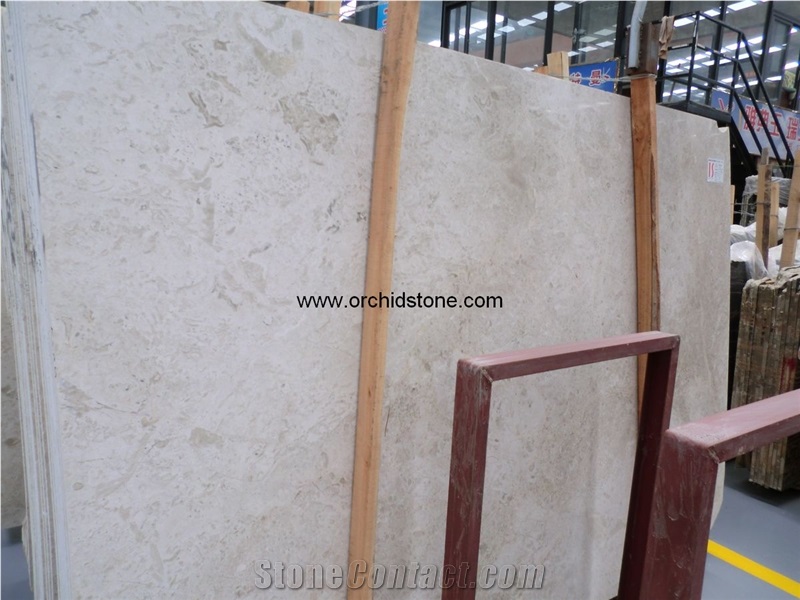 White Rose Marble Slab in Polished