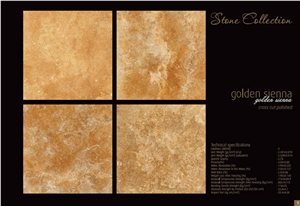 Mesta Golden Sienna Travertine Tiles, Turkey Yellow Travertine