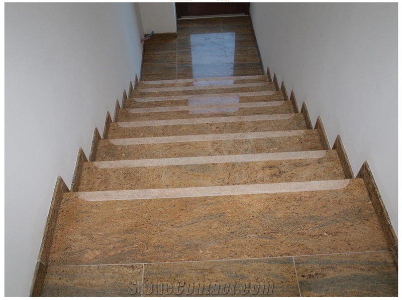 Ivory Brown Granite Stairs, Ivory Brown Pink Granite Stairs