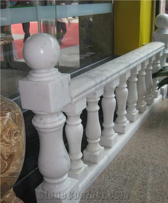 Guangxi White Marble Balustrade