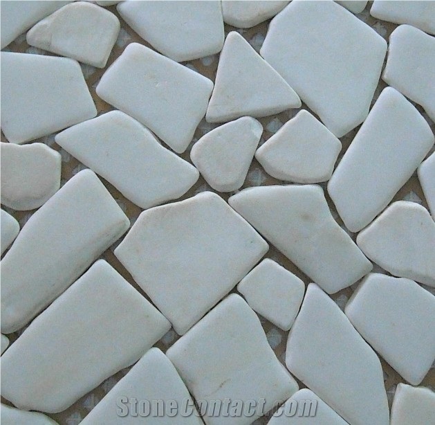 China White Flagstone, White Marble Flagstone
