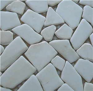 China White Flagstone, White Marble Flagstone