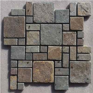 Natural Slate Mosaic Pattern