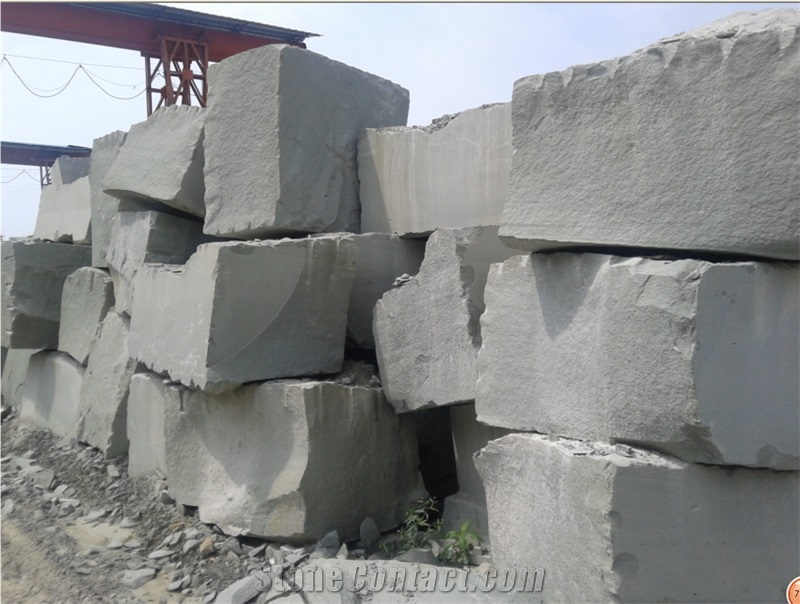 XL Grey-Green Sandstone Block