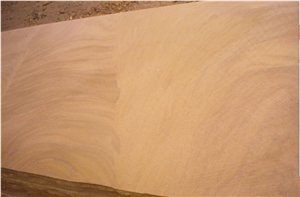 Yellow Dull Grainy Sandstone Slab