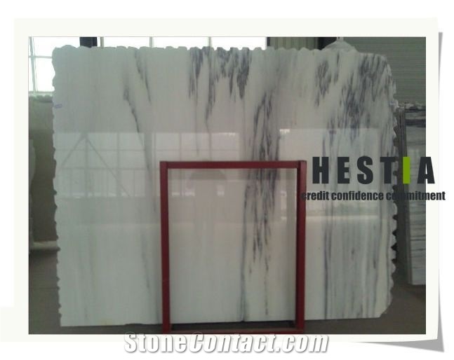 Sino Bianco Landscape Marble Slabs, L ,scape White Marble Slabs