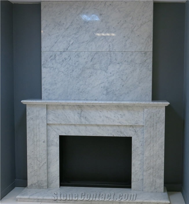 Bianco Carrara Marble Fireplace Bianco Carrara White Marble