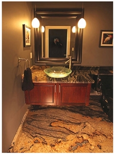 Magma Gold Granite Bathroom Top