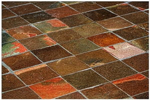 Mexican Red Porphyry Floor Tiles, Mexican Red Porphyry Granite Tiles