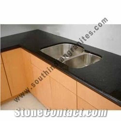 Kitchen Counter Tops Of Black Galaxy Granite