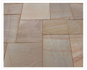 Buff Brown Sandstone Natural Handcut Pattern