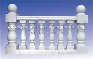 White Marble Balustrade/stone Baluster 70x12x12 cm, Natural White Marble Balustrade