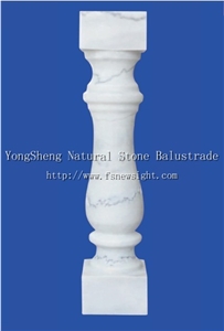 White Marble Balustrade/stone Baluster 80x12x12 cm