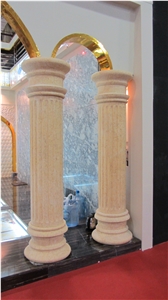 Egypt Creme Beige Limestone Column