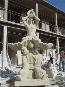 Garden Fountain Sculpture Fountain, BEIJING White Marble Garden Fountain
