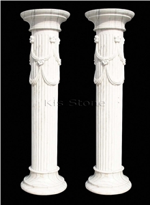 Milas White Marble Doric Column