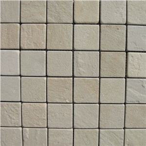 Mint Mosaic, Mint Beige Sandstone Mosaic