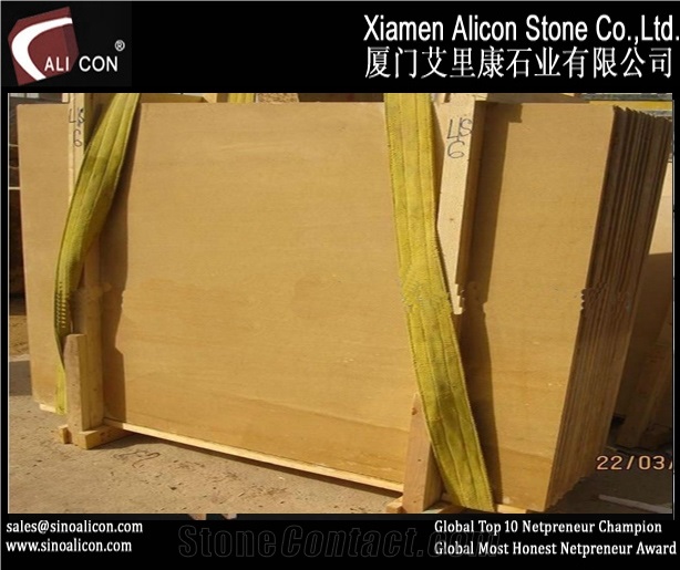 Cheap Yellow Sand / Isreal Gold Hight Quality Slabs & Tiles, Pakistan Yellow Sandstone