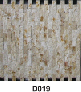 Stone Mosaic,split Face Marble Mosaic, Sunny Beige Marble Mosaic