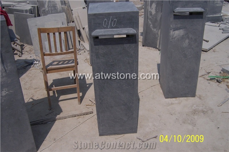 Natural Outdoor Blue Stone Mailbox/ Letter Box